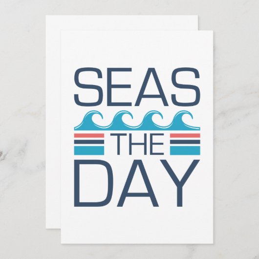 Zeeen overdag bedankkaart (Voorkant / Achterkant)