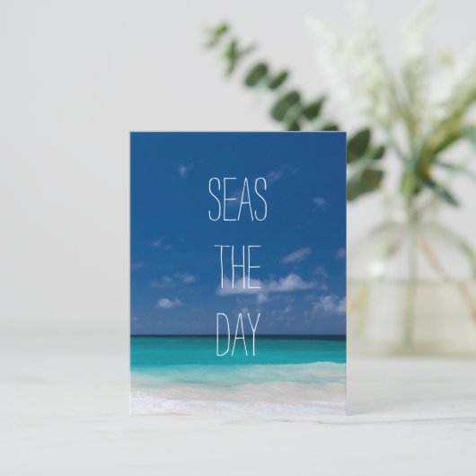 Zeeen overdag briefkaart (Staand voorkant)