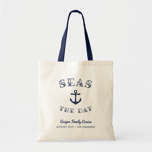 Zeeen overdag | Gepersonaliseerd verlof in het gez Tote Bag (Voorkant)