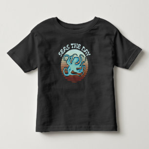 Zeeen overdag   Summer Vibes Octopus Kinder Shirts