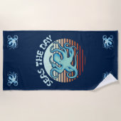 Zeeen overdag | Summer Vibes Octopus Strandlaken (Voorkant)