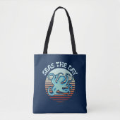 Zeeen overdag | Summer Vibes Octopus Tote Bag (Voorkant)
