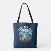Zeeen overdag | Summer Vibes Octopus Tote Bag (Achterkant)