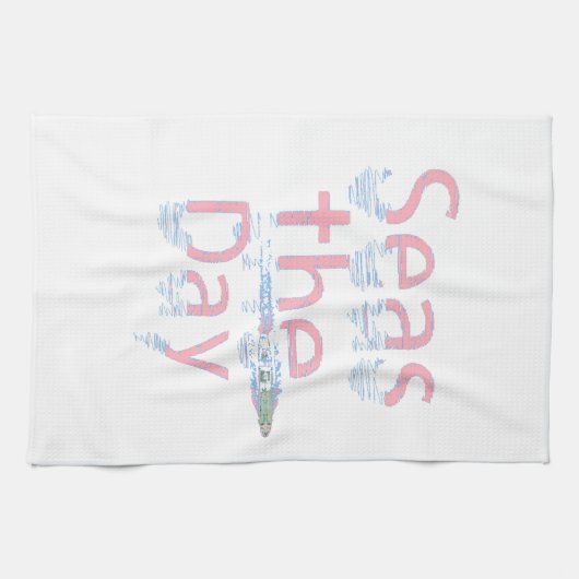 Zeeen overdag theedoek (Horizontaal)