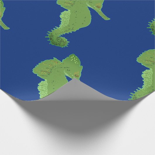 Zeeen Paard, Groene zeepaardjes Wrappin papier (Hoek)
