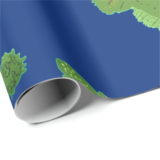 Zeeen Paard, Groene zeepaardjes Wrappin papier (Rol Hoek)