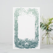 Zeeen planten en schalen briefpapier (Staand voorkant)