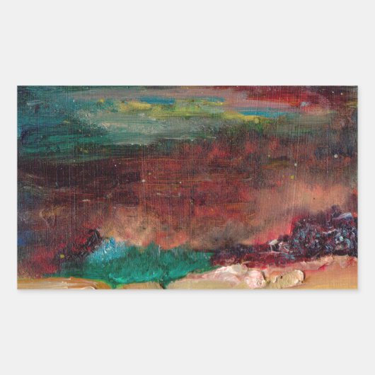 Zeeen schat rechthoekige sticker (Voorkant)