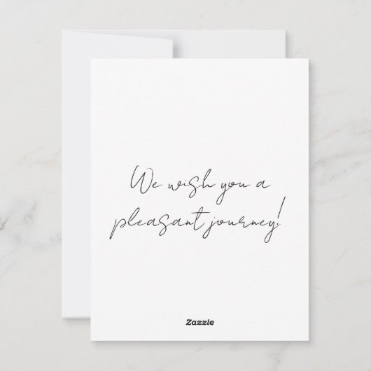 Zeeen schelp feestdagenkaart (Achterkant)