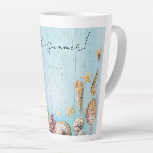 Zeeen schelp latte mok (Rechterhoek)