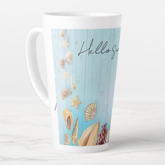 Zeeen schelp latte mok (Linkerhoek)