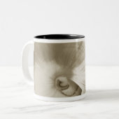 Zeeen schelp tweekleurige koffiemok (Voorkant links)