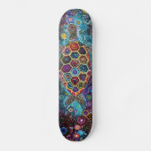 Zeeen schildpad - Aboriginal stijl - Skateboard De (Voorkant)
