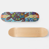 Zeeen schildpad - Aboriginal stijl - Skateboard De (Horizontaal)