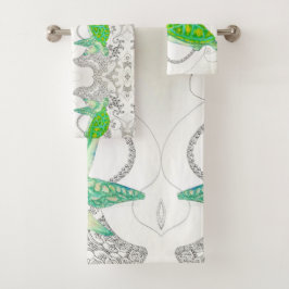 zeeen schildpad bad handdoek