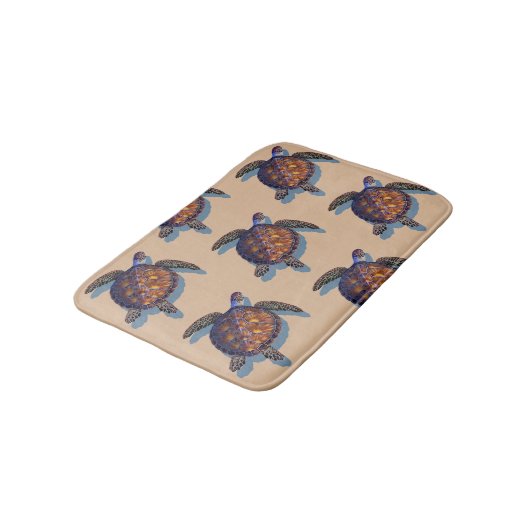 Zeeen schildpad badmat (Gekanteld)