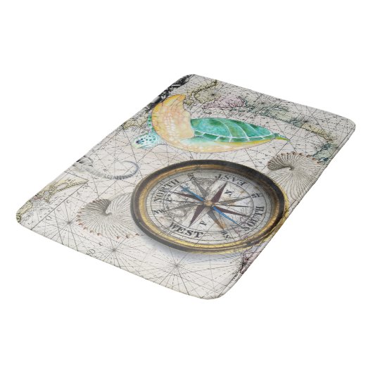 Zeeen schildpad Beige Badmat (Gekanteld)