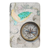 Zeeen schildpad Beige Badmat (Voorkant Verticaal)