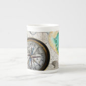 Zeeen schildpad Beige Porselein Kop (Voorkant)