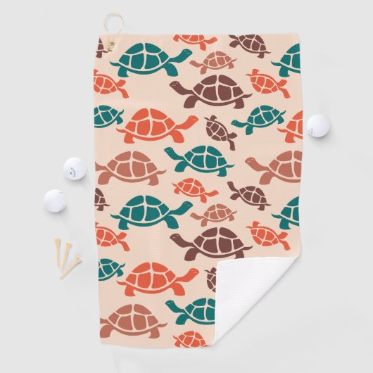 Zeeen schildpad Golfhanddoek (Insitu)