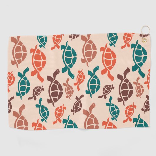 Zeeen schildpad Golfhanddoek (Horizontaal)