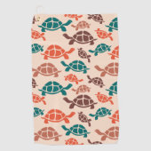  Zeeen schildpad Golfhanddoek (Voorkant)