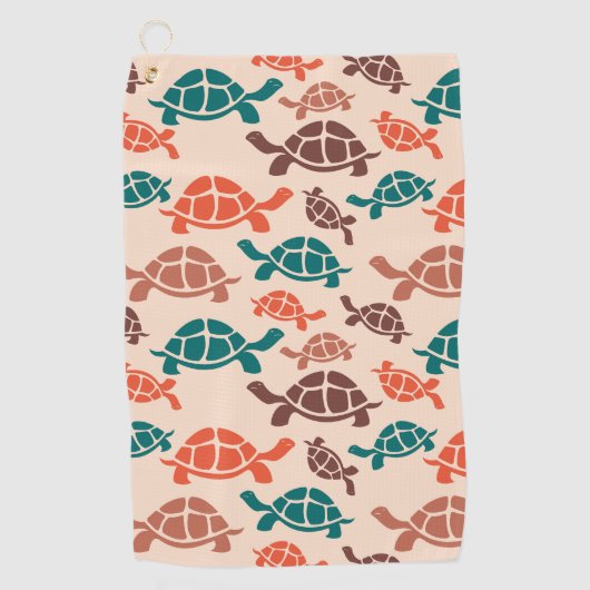  Zeeen schildpad Golfhanddoek (Voorkant)