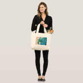 zeeen schildpad grote tote bag (Voorkant (model))