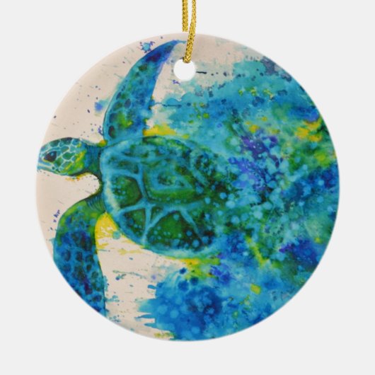 zeeen schildpad keramisch ornament (Voorkant)