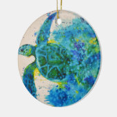 zeeen schildpad keramisch ornament (Links)