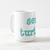 zeeen schildpad koffiemok (Voorkant links)