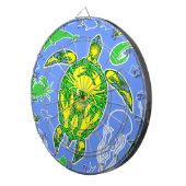 Zeeen schildpad koraal rif Marine Life Symbool Dartbord (Voorkant Rechts)