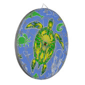 Zeeen schildpad koraal rif Marine Life Symbool Dartbord (Voorkant Links)