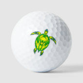 Zeeen schildpad koraal rif Marine Life Symbool Golfballen (Voorkant)