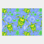 Zeeen schildpad koraal rif Marine Life Symbool Inpakpapier Vel (Voorkant 3)