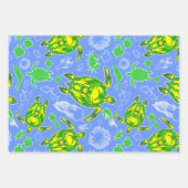 Zeeen schildpad koraal rif Marine Life Symbool Inpakpapier Vel (Voorkant)