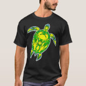 Zeeen schildpad koraal rif Marine Life Symbool T-shirt (Voorkant)