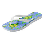 Zeeen schildpad koraal rif Marine Life Symbool Teenslippers (Schuin)