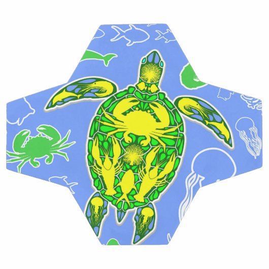 Zeeen schildpad koraal rif Marine Life Symbool Voetbal (Enkel)