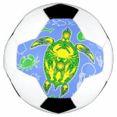 Zeeen schildpad koraal rif Marine Life Symbool Voetbal (Voorkant)