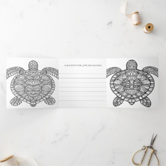 Zeeen schildpad krijgen goed kleurend Kaart (Binnen)