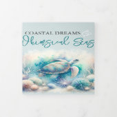 Zeeen schildpad krijgen goed kleurend Kaart (Cover)