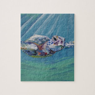 Zeeen schildpad legpuzzel