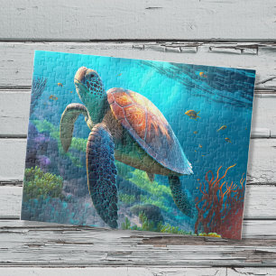 Zeeen schildpad legpuzzel