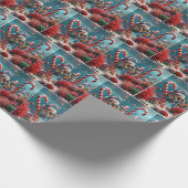 Zeeen schildpad met kerstmuts cadeaupapier (Hoek)