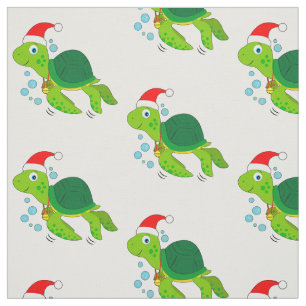 Zeeen schildpad met Santa Hat Stof