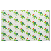 Zeeen schildpad met Santa Hat Stof (Fat Quarter)