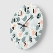 Zeeen schildpad nautisch koraalrif oceaanpatroon grote klok (Hoek)