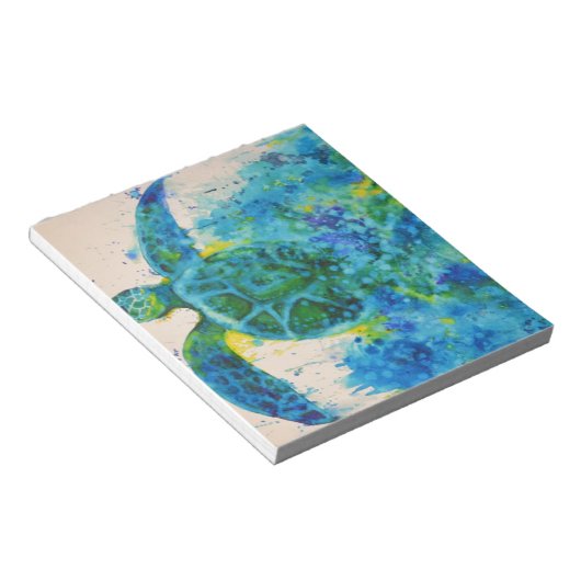 zeeen schildpad notitieblok (Schuin)