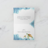 Zeeen schildpad | Ocean Baby shower Dank u Bedankkaart (Binnen)